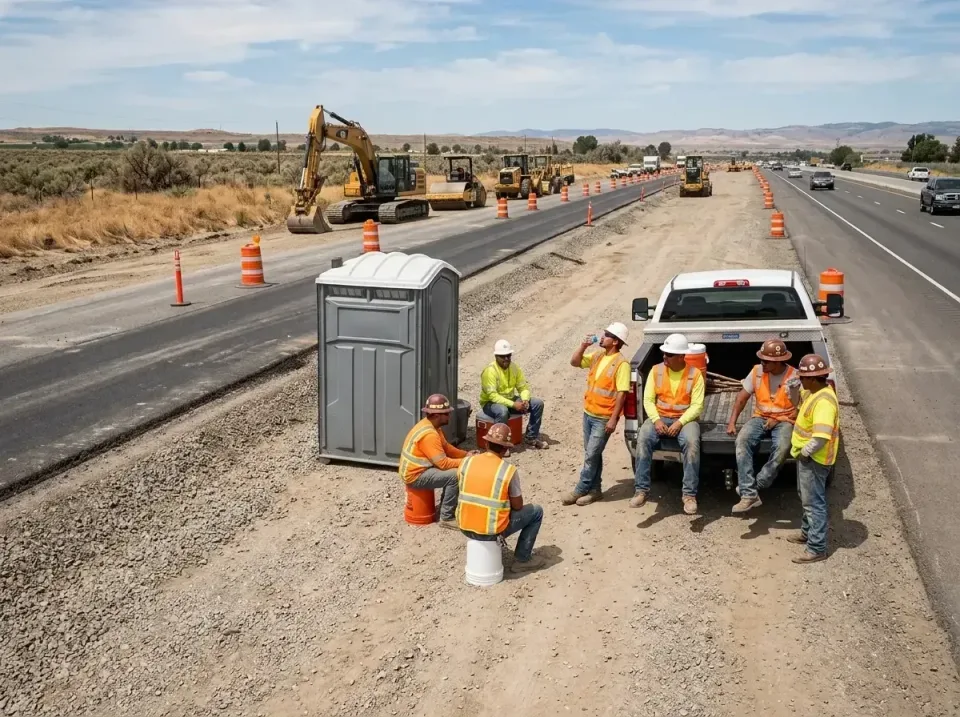 highway-road-construction-crew-007 — frequently asked questions, Porta Potty and Restroom Rentals in Woodbridge, CA